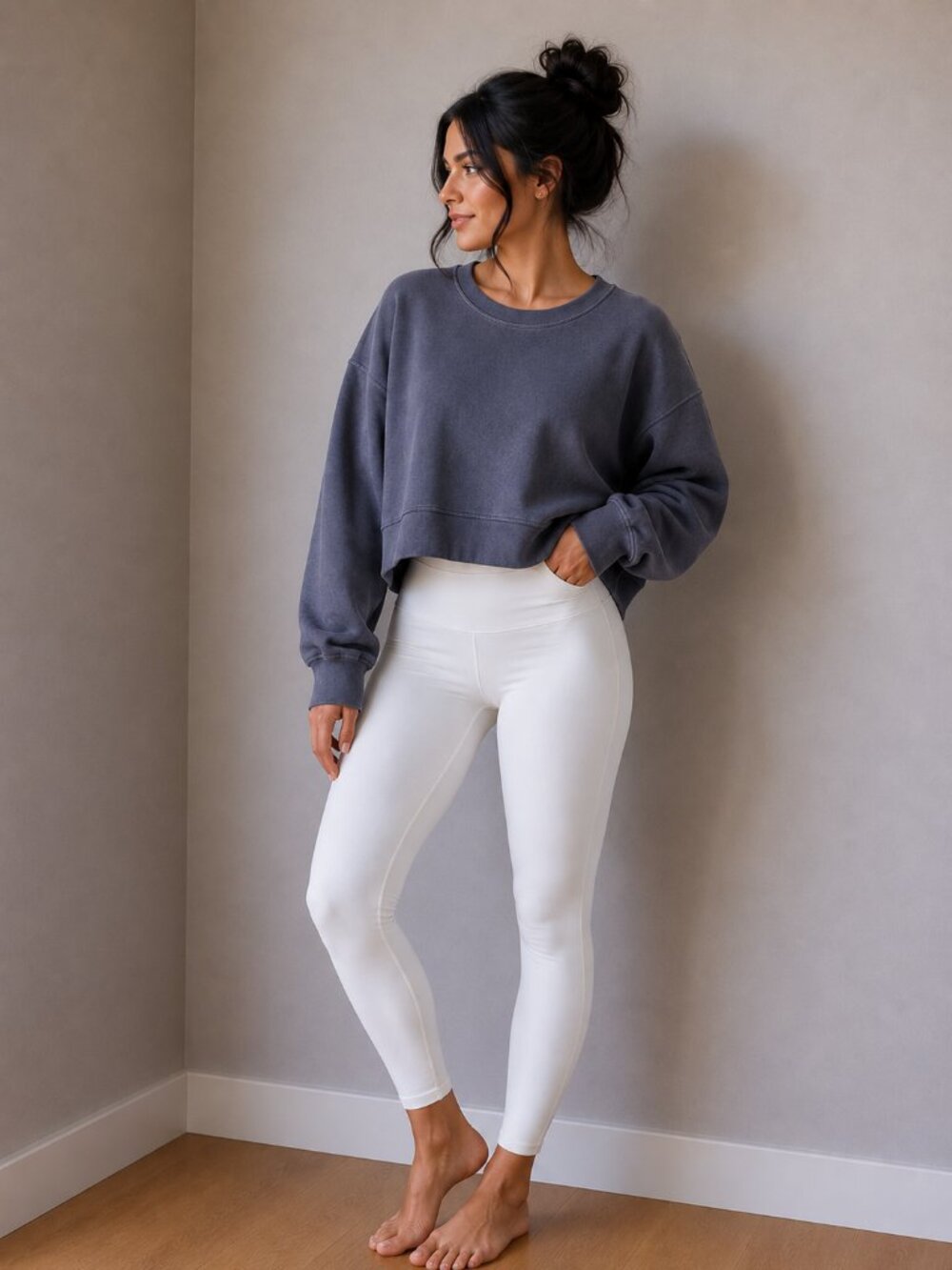 Danskin Navy Crewneck Top